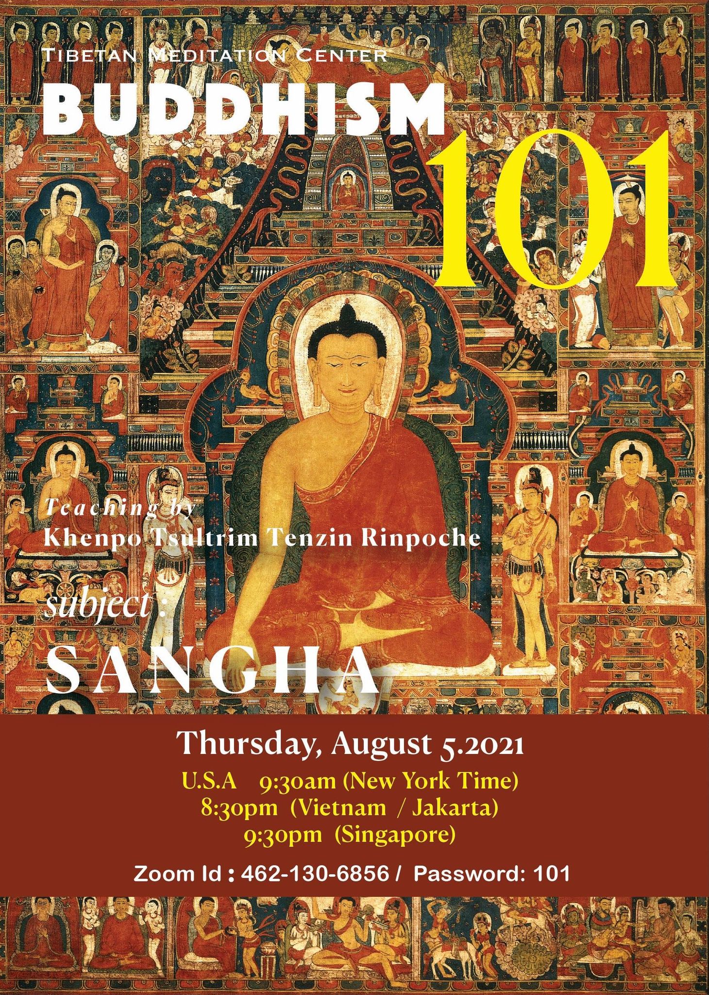 Buddhism 101 Session 3 flyer