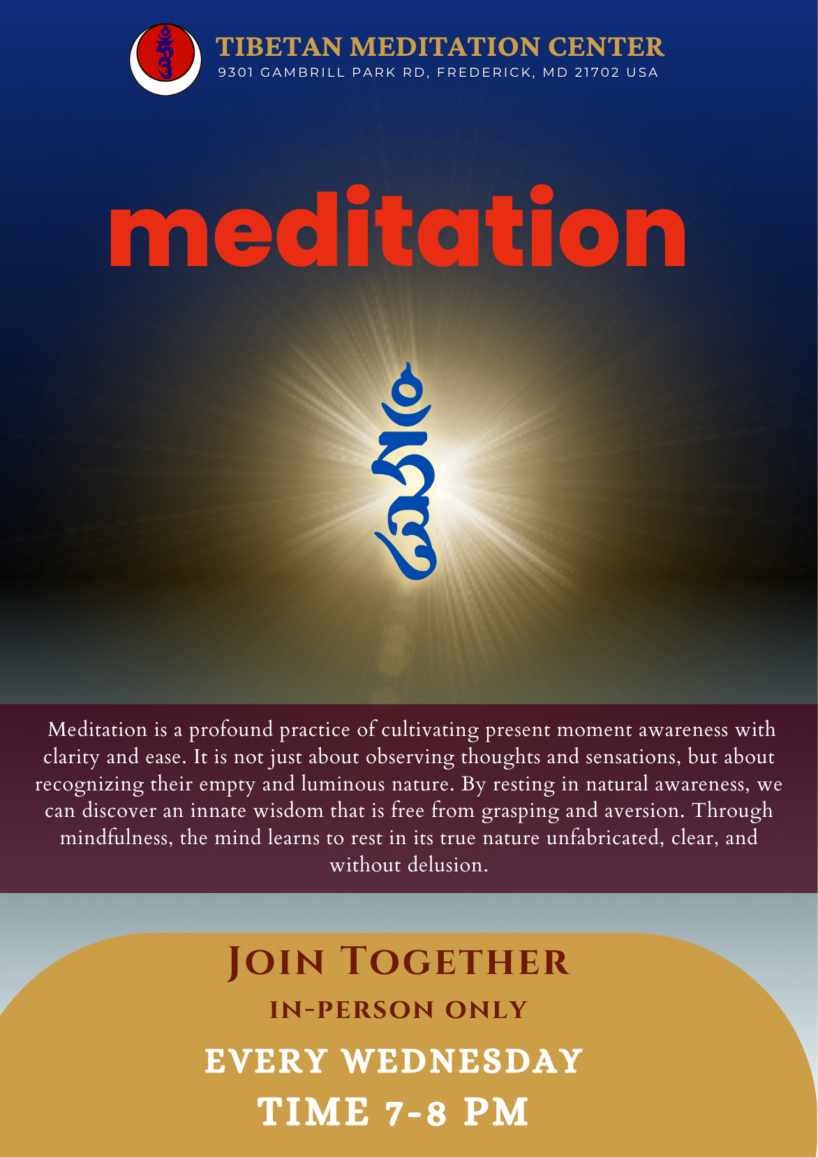 Meditation New Flyer